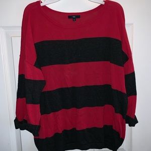 Pink and gray sweater from Gap